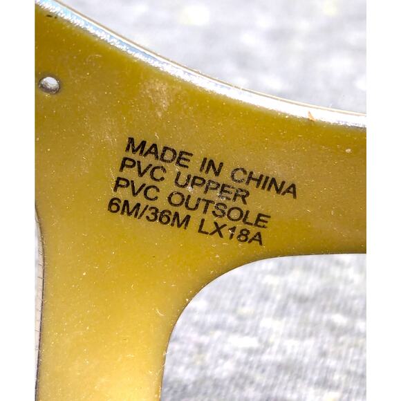 MICHAEL MICHAEL KORS Sandals- Gold, Thong, Heel Strap, Floral Jewel, Size 6 - Picture 8 of 8